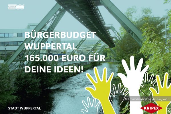 165.000 Euro Bürgerbudget für Bürgerideen in Wuppertal