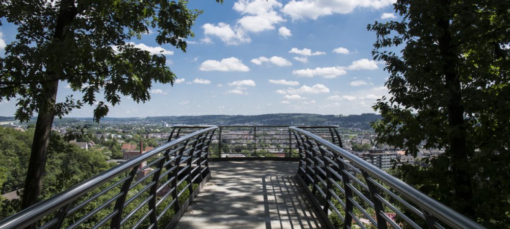 Ansicht von Wuppertal; die Stadt erarbeitet gemeinsam mit der Bürgerschaft in Klimaschutzkonzept