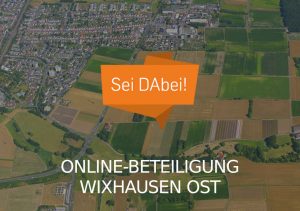 Beitragsbild zur Online-Beteiligung zur potentiellen Stadtentwicklung in Darmstadt Wixhausen Ost. Die Bürgerbeteiligungsmaßnahme findet auf der Beteiligungsplattform der Stadt Darmstadt statt.