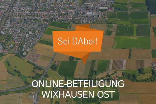 Beitragsbild zur Online-Beteiligung zur potentiellen Stadtentwicklung in Darmstadt Wixhausen Ost. Die Bürgerbeteiligungsmaßnahme findet auf der Beteiligungsplattform der Stadt Darmstadt statt.