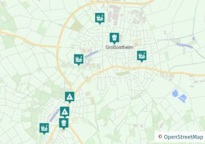 Anliegenkarte vom Mängelmelder; Landkarte mit farbigen Markern zu gemeldeten Anliegen